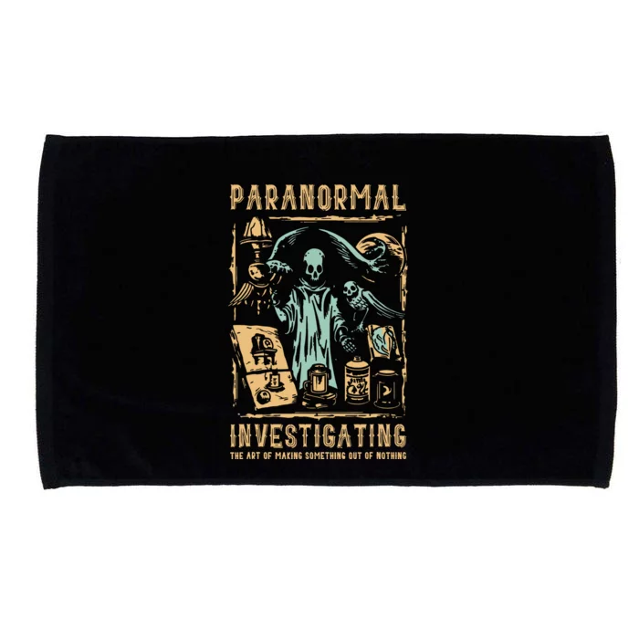 Ghost Hunting Investigator Design Paranormal Investigator Microfiber Hand Towel