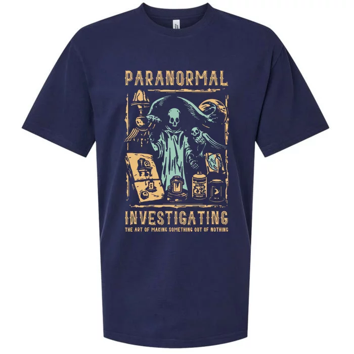 Ghost Hunting Investigator Design Paranormal Investigator Sueded Cloud Jersey T-Shirt