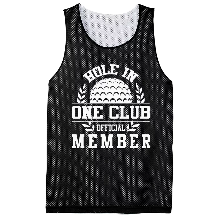 Golf Hole In One Hole In One Club Golfing Mesh Reversible Basketball Jersey Tank