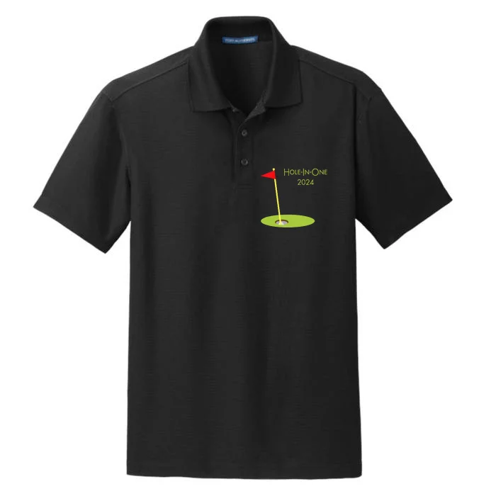 Golf Hole In One 2024 Sport Themed Golfing Design For Golfer Dry Zone Grid Performance Polo