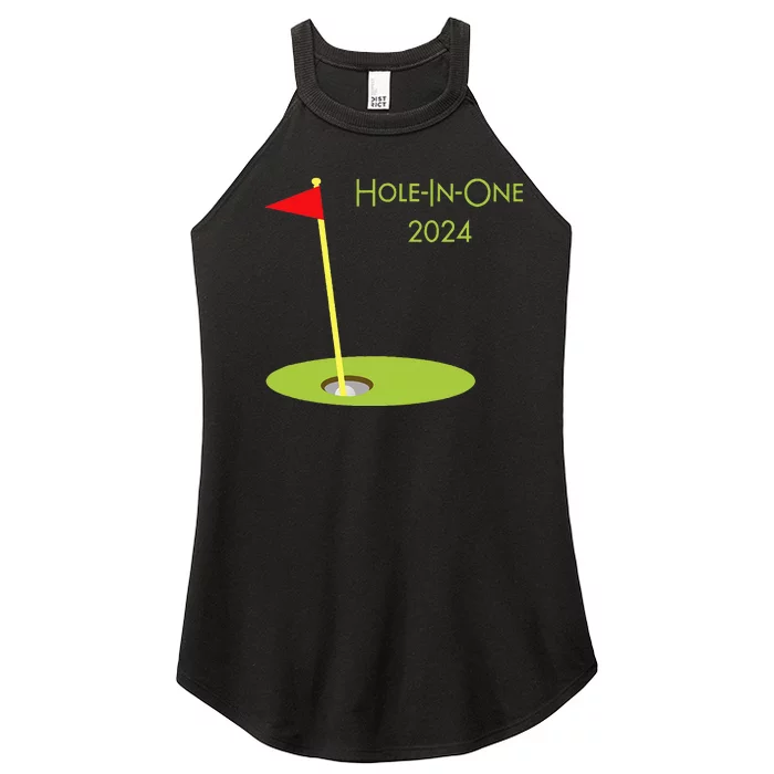 Golf Hole In One 2024 Sport Themed Golfing Design For Golfer Women’s Perfect Tri Rocker Tank