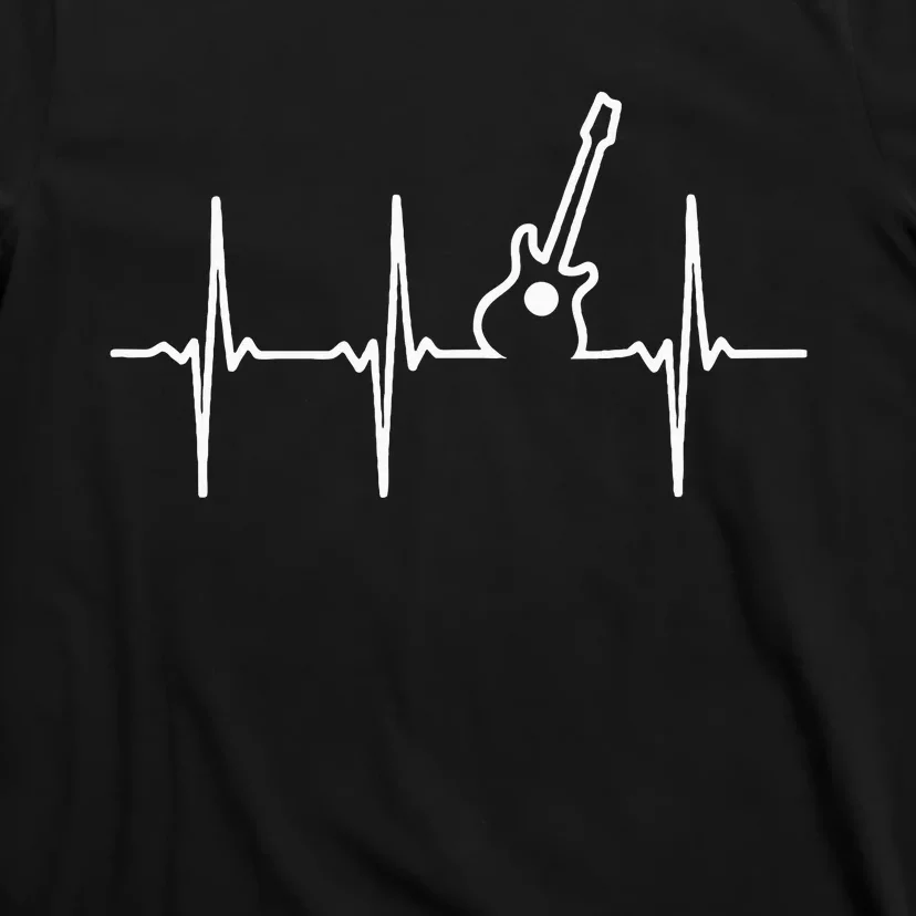 Guitar Heartbeat Instrument Gift T-Shirt