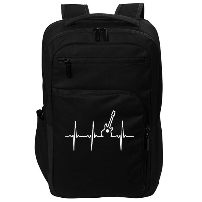 Guitar Heartbeat Instrument Gift Impact Tech Backpack