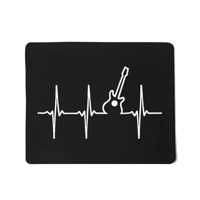 Guitar Heartbeat Instrument Gift Mousepad