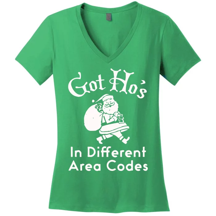 Got HoS In Different Area Codes Women's V-Neck T-Shirt