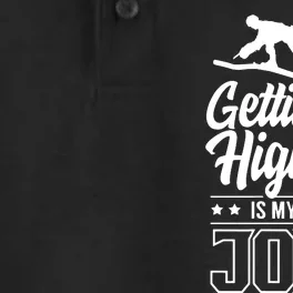 Getting High Is My Job Dry Zone Grid Performance Polo