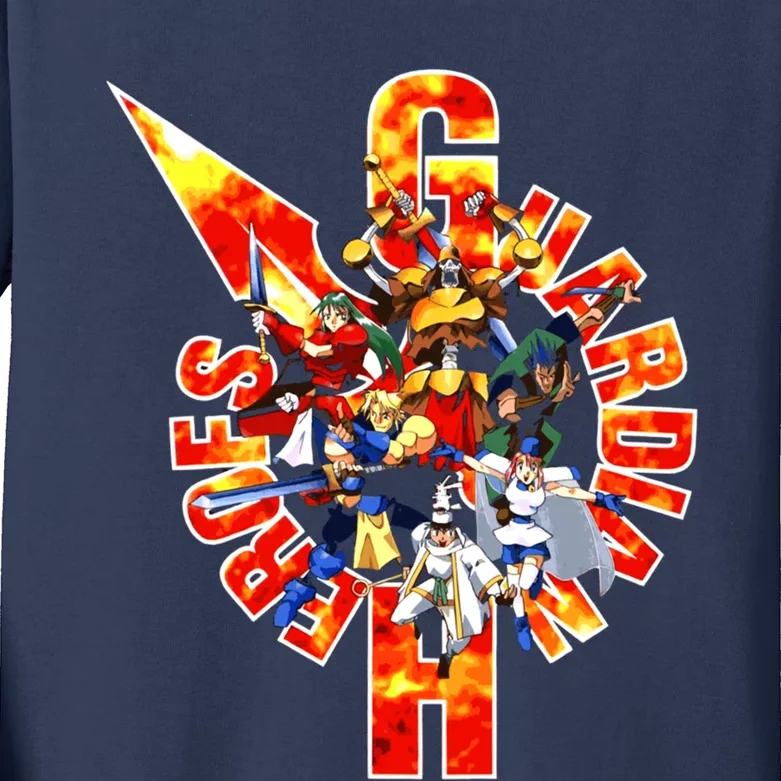 Guardian Heroes (Japanese Art) Kids Long Sleeve Shirt