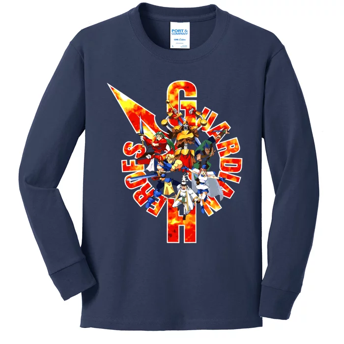 Guardian Heroes (Japanese Art) Kids Long Sleeve Shirt