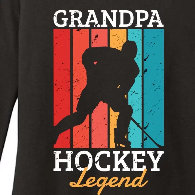 Grandpa Hockey Legend Who Love The Sport Cute Gift Womens CVC Long Sleeve Shirt