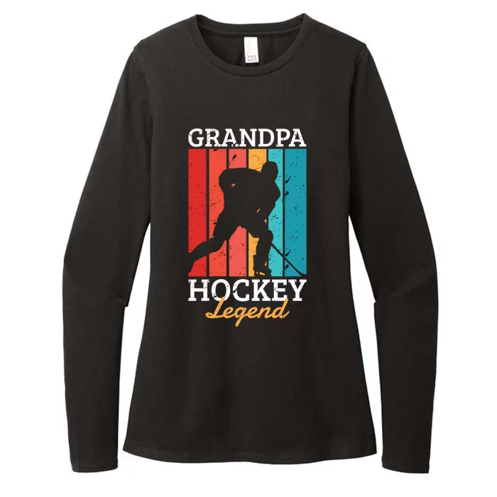 Grandpa Hockey Legend Who Love The Sport Cute Gift Womens CVC Long Sleeve Shirt