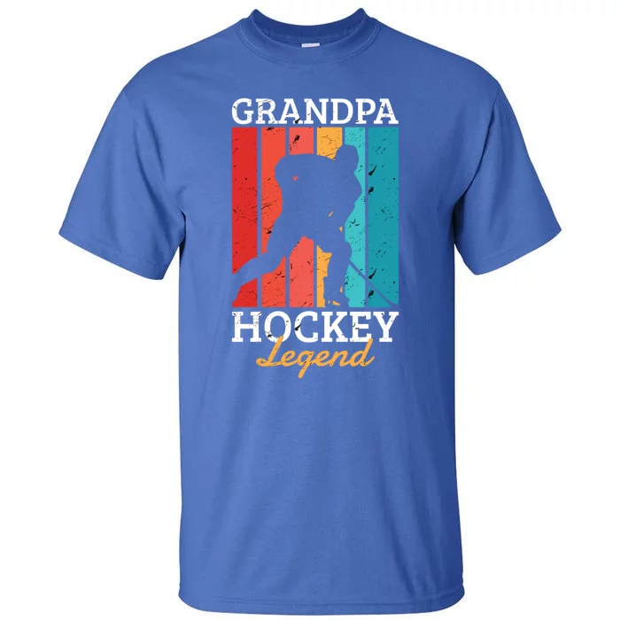 Grandpa Hockey Legend Who Love The Sport Cute Gift Tall T-Shirt