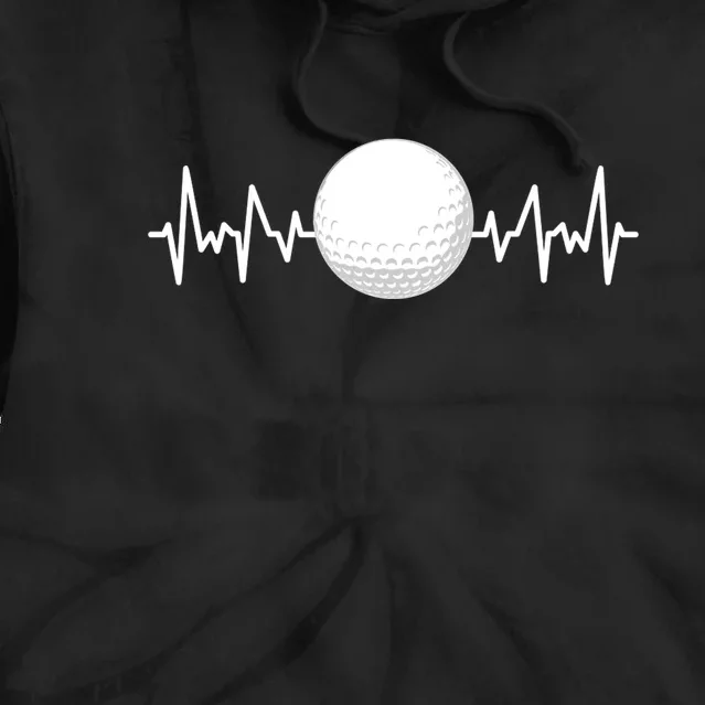 Golf Heart Love Funny Golf For Men And Women Gift For Dad Father's Day Tie Dye Hoodie