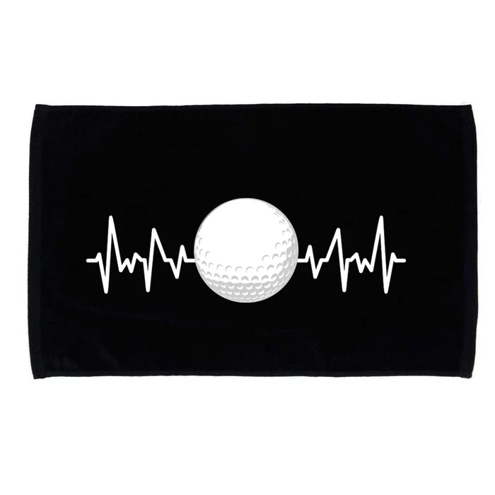 Golf Heart Love Funny Golf For Men And Women Gift For Dad Father's Day Microfiber Hand Towel