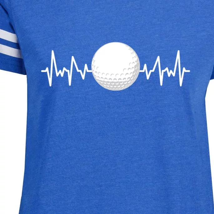 Golf Heart Love Funny Golf For Men And Women Gift For Dad Father's Day Enza Ladies Jersey Football T-Shirt