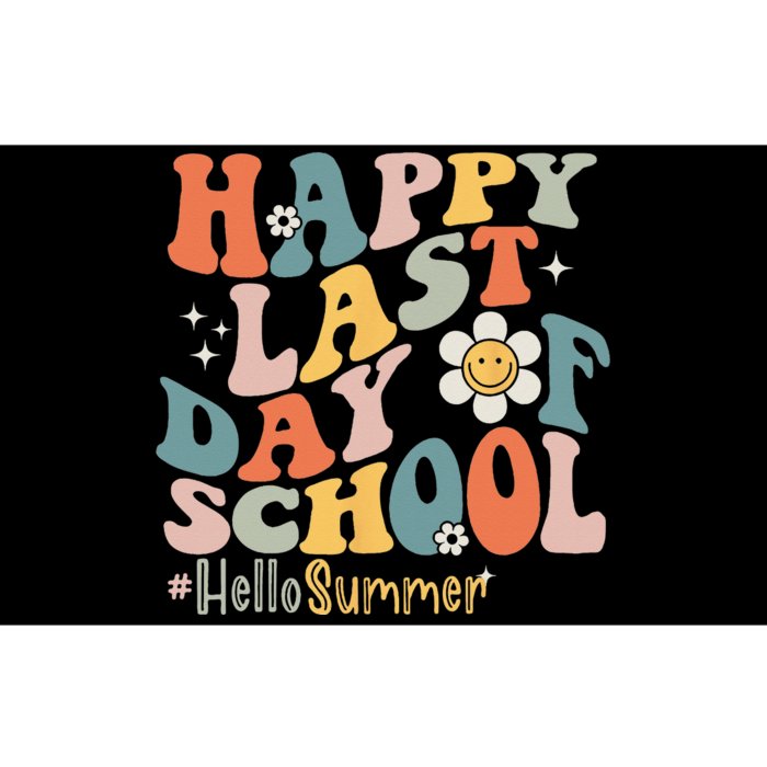 Groovy Happy Last Day of School Teacher Student Hello Summer Bumper Sticker