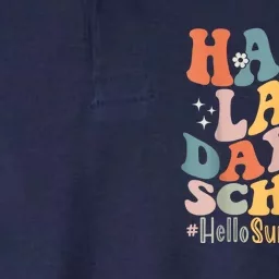 Groovy Happy Last Day Of School Teacher Student Hello Summer Softstyle Adult Sport Polo