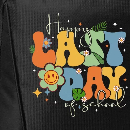 Groovy Happy Last Day Of School Cute Floral End Of School City Backpack