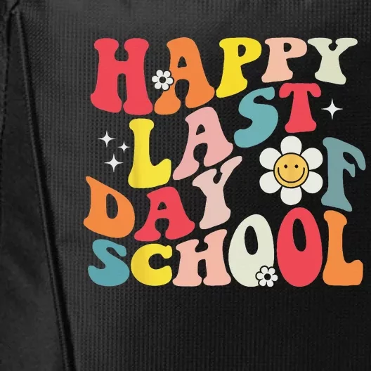 Groovy Happy Last Day of School Teacher Student Graduation City Backpack