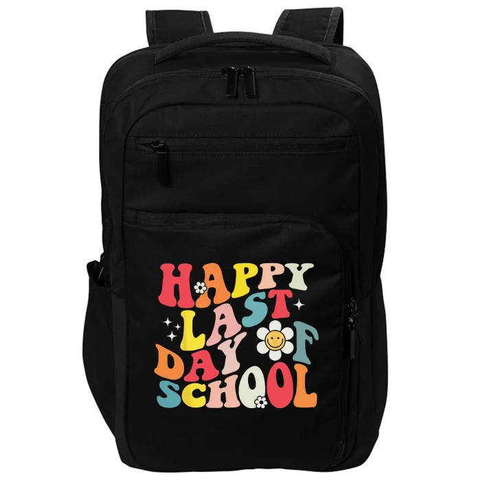 Groovy Happy Last Day of School Teacher Student Graduation Impact Tech Backpack