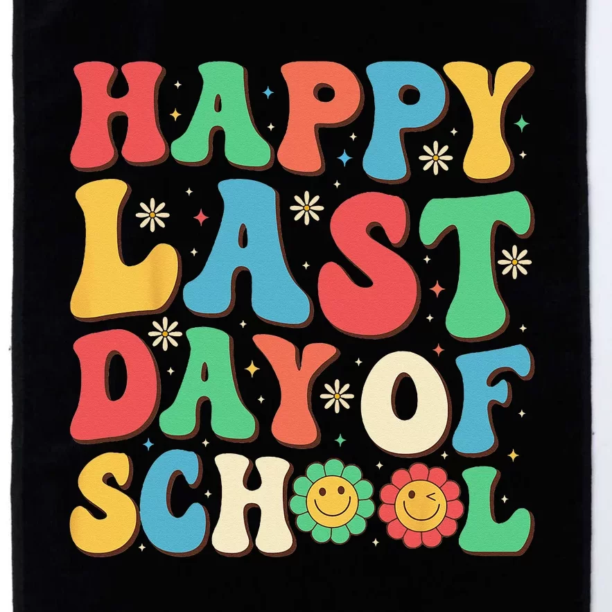 Groovy Happy Last Day of School Teachers Students Graduation Platinum Collection Golf Towel