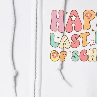 Groovy Happy Last Day of School Teacher Student Graduation Full Zip Hoodie