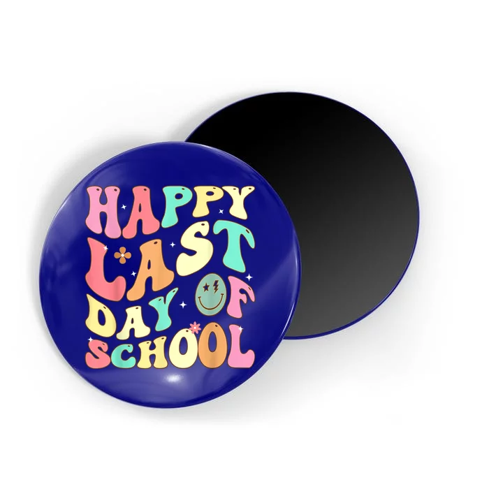 Groovy Happy Last Day Of School Teacher Student Graduation Magnet