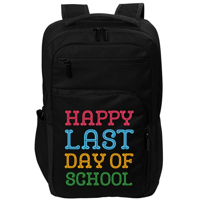 Groovy Happy Last Day Of School Teacher Student Graduation Impact Tech Backpack