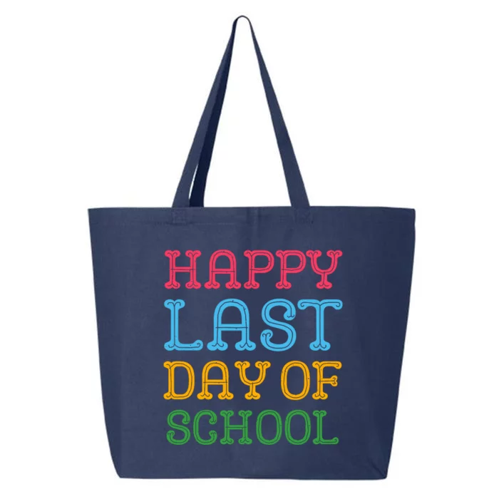 Groovy Happy Last Day Of School Teacher Student Graduation 25L Jumbo Tote