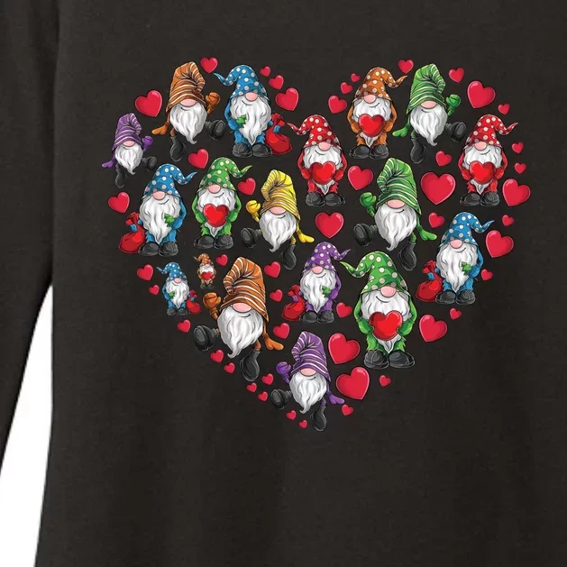 Gnomes Heart Love Gnome Lover Gift Gift Womens CVC Long Sleeve Shirt