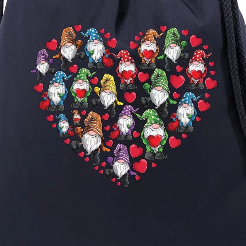 Gnomes Heart Love Gnome Lover Gift Gift Drawstring Bag