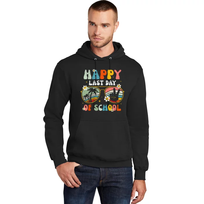 Groovy Happy Last Day of School Teacher Student Graduation Hoodie