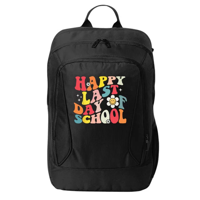 Groovy Happy Last Day of School Teacher Student Graduation City Backpack