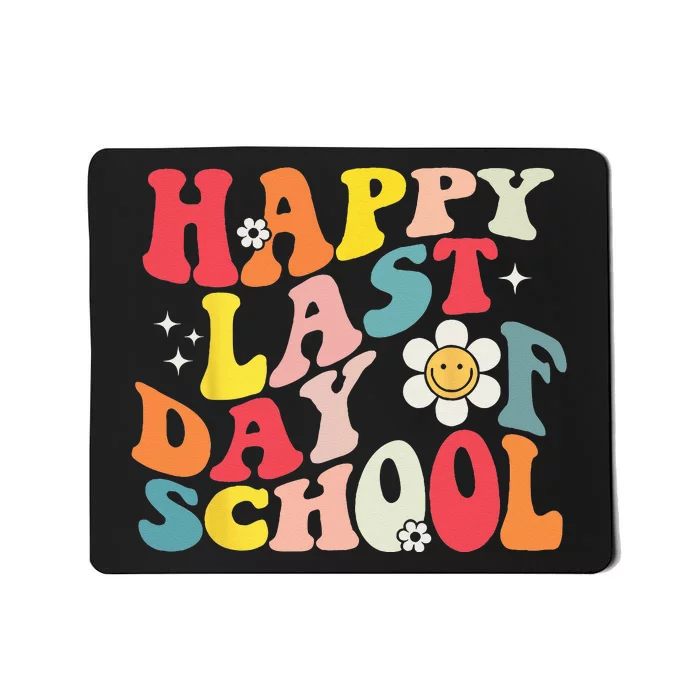 Groovy Happy Last Day of School Teacher Student Graduation Mousepad