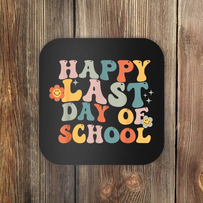 Groovy Happy Last Day Of School Teacher End Of School Year Coaster