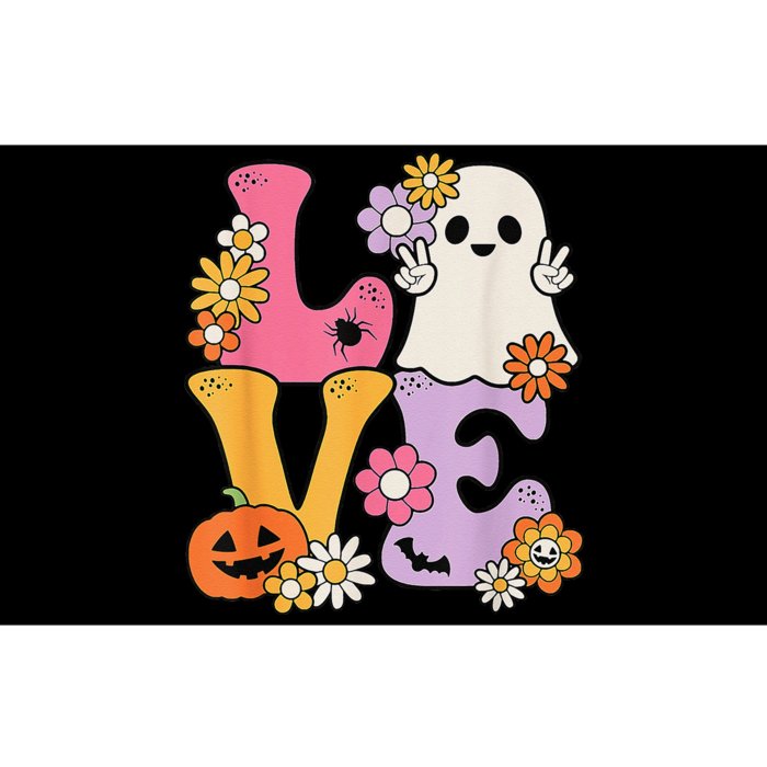 Groovy Halloween Love Costume Ghost Pumpkin Bumper Sticker