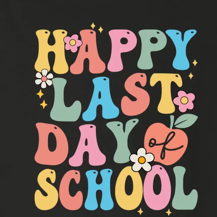 Groovy Happy Last Day Of School Teacher Student Graduation Toddler Long Sleeve Shirt