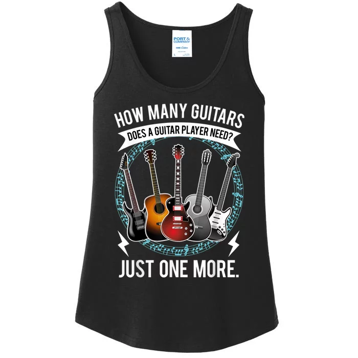 Guitar  How Many Guitars Gift For Guitar Player Ladies Essential Tank