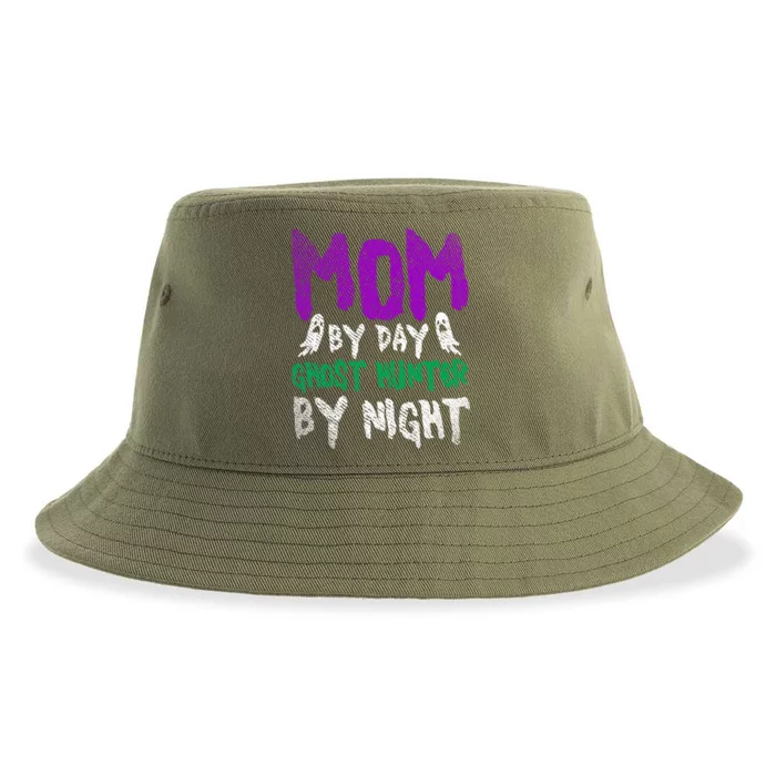 Ghost Hunting Mom Ghost Gift Sustainable Bucket Hat