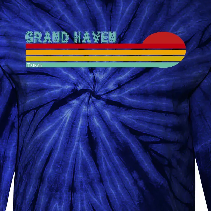 Grand Haven Michigan Tie-Dye Long Sleeve Shirt