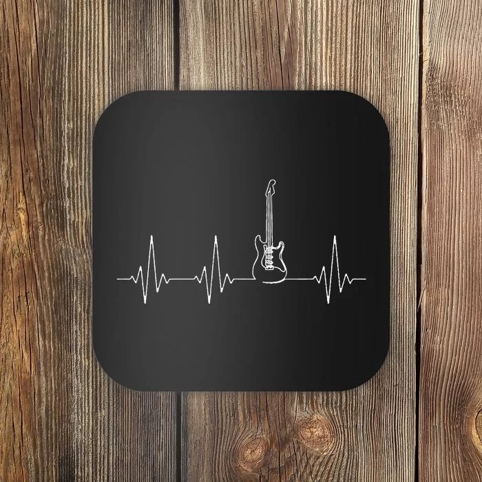 Guitar heartbeat music instrument for guitarist Coaster