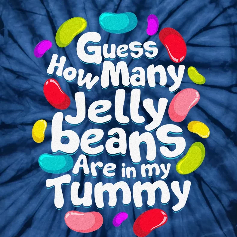 Guess How Many Jelly Beans Candy Funny Easter Gift Tie-Dye T-Shirt