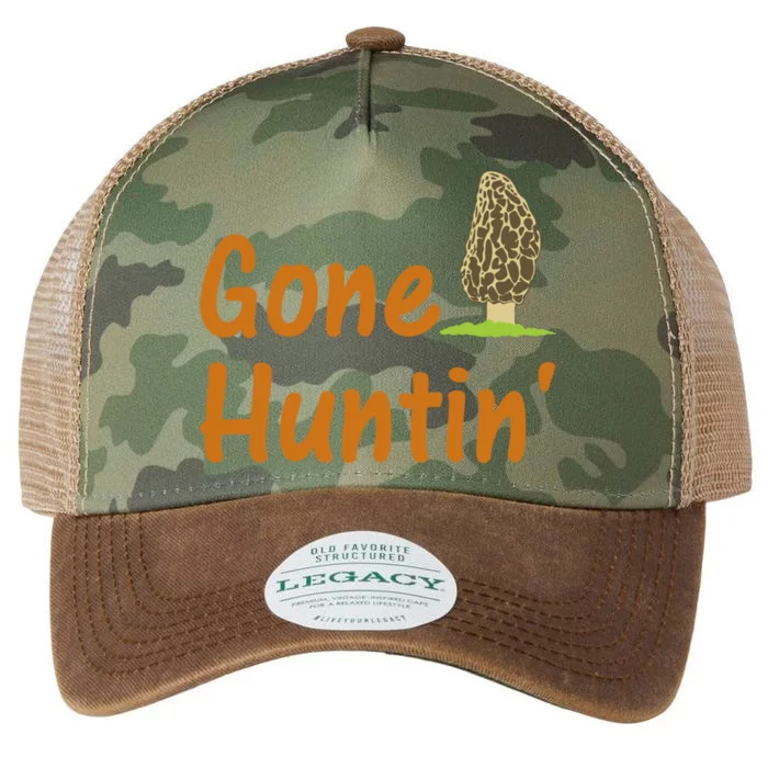 Gone Huntin' Morel Mushroom Hunter Gift Legacy Tie Dye Trucker Hat