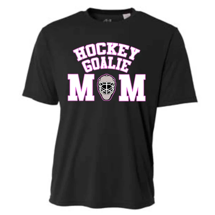 Goalie Hockey Mom With Goalie Mask Gift Cooling Performance Crew T-Shirt