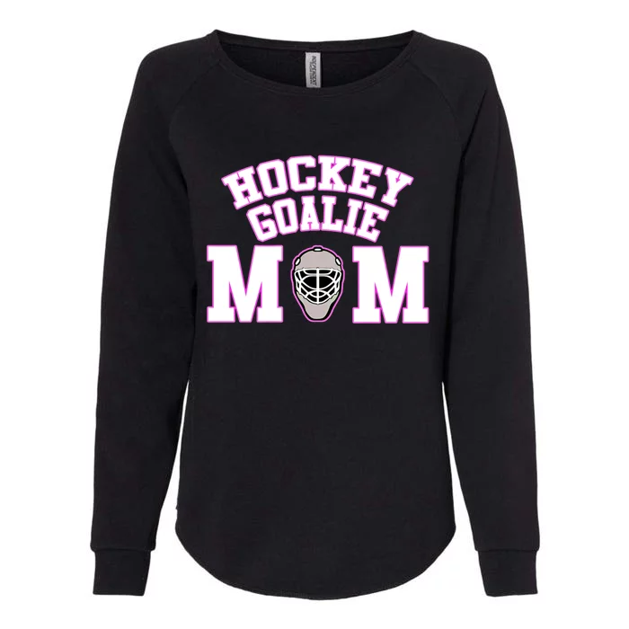 Goalie Hockey Mom With Goalie Mask Gift Womens California Wash Sweatshirt