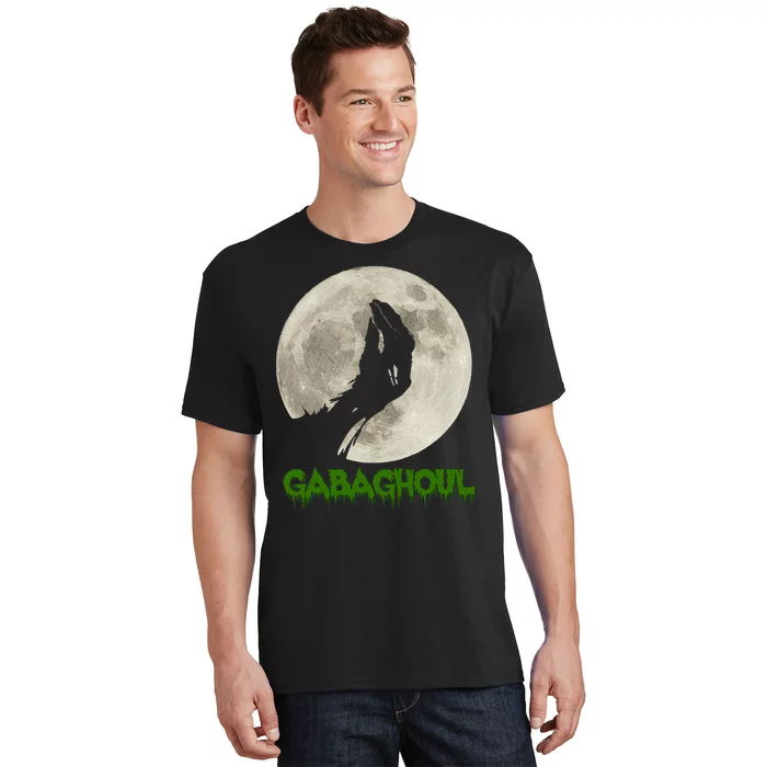 Gabaghoul Hand Moon Funny Halloween T-Shirt