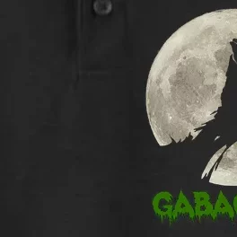 Gabaghoul Hand Moon Funny Halloween Dry Zone Grid Performance Polo