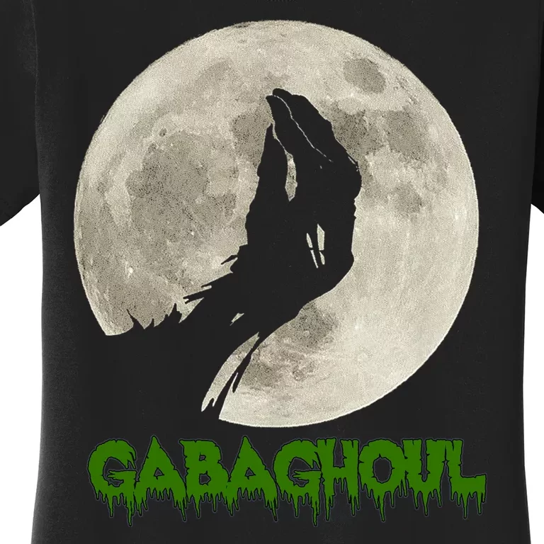 Gabaghoul Hand Moon Funny Halloween Women's T-Shirt