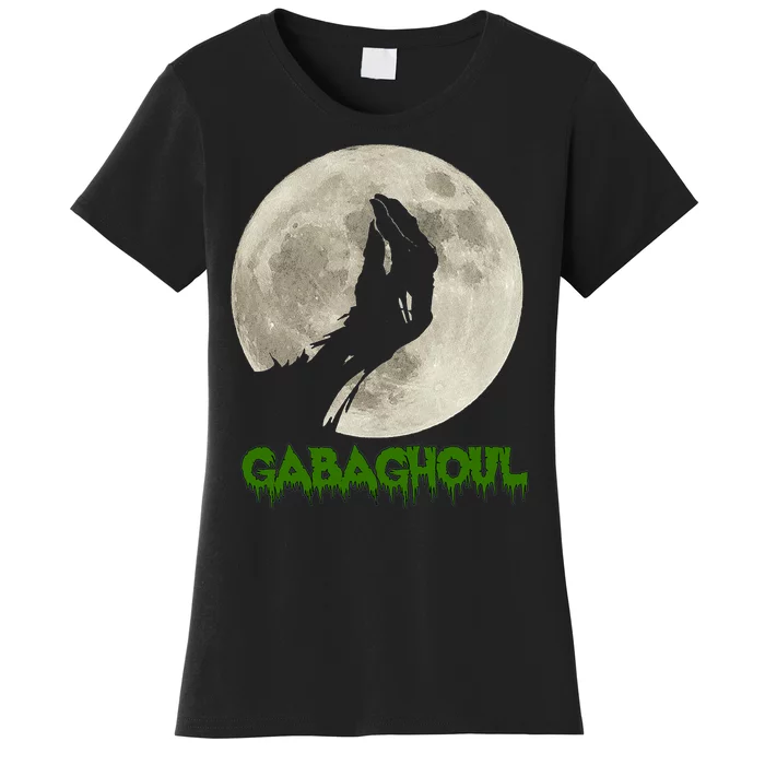 Gabaghoul Hand Moon Funny Halloween Women's T-Shirt