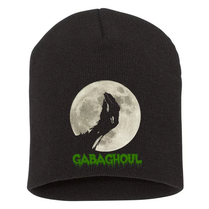 Gabaghoul Hand Moon Funny Halloween Short Acrylic Beanie