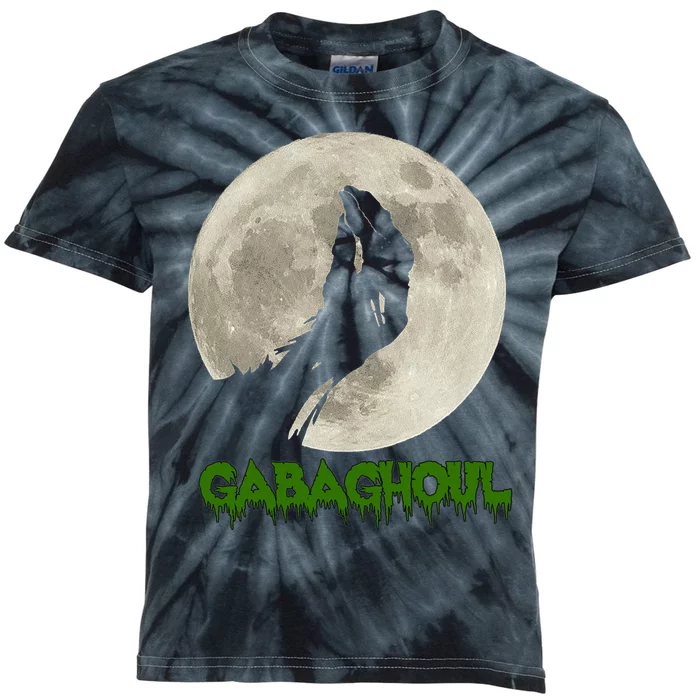 Gabaghoul Hand Moon Funny Halloween Kids Tie-Dye T-Shirt